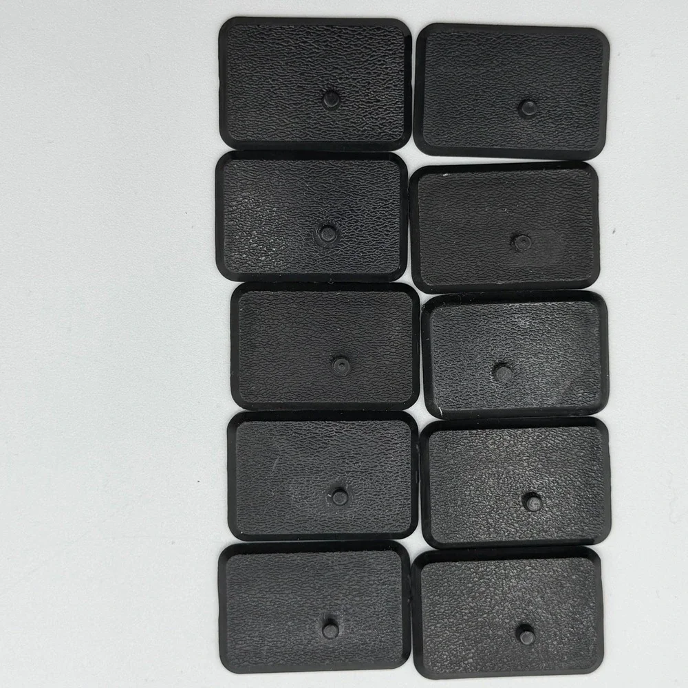 Lot of 10 Vintage 80-90s GI Joe Action Figure Stands Black Peg Bases Hasbro